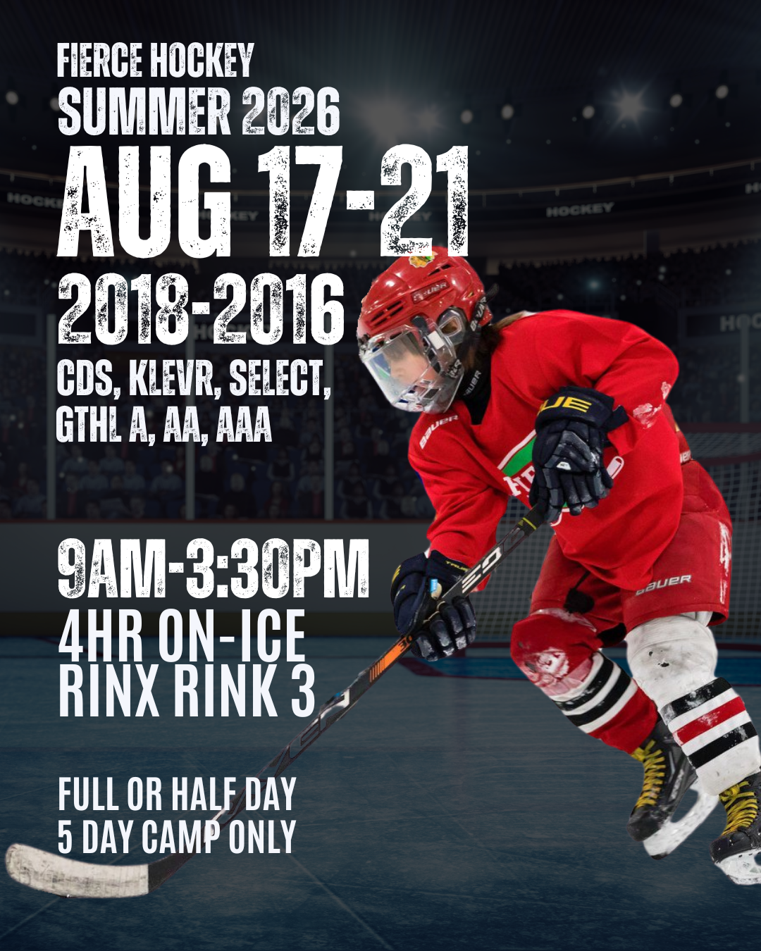 SUMMER 2026 - August 17-21 Klevr, CDS, select, GTHL A, AA, AAA (2018-2016)