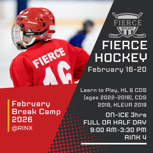 February Break (3hrs on-ice) Camp (Feb 16-20) - 2022-2018 LTP & HL, CDS 2019, KLEVR 2019