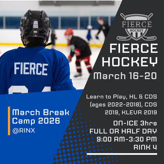 March Break (3hrs on-ice) Camp (March 16-20) - 2022-2018 LTP & HL, CDS 2019, KLEVR 2019