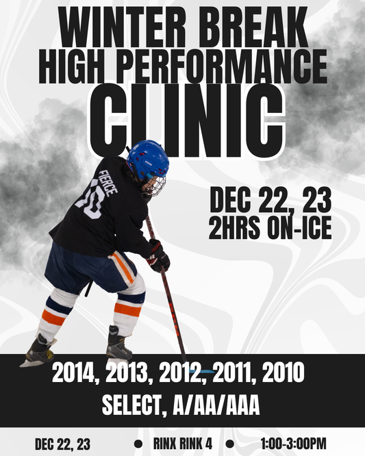 WINTER BREAK CLINIC 2hrs on-ice (Dec 22 & 23) 2014, 2013, 2012, 2011, 2010  select, A/AA/AAA