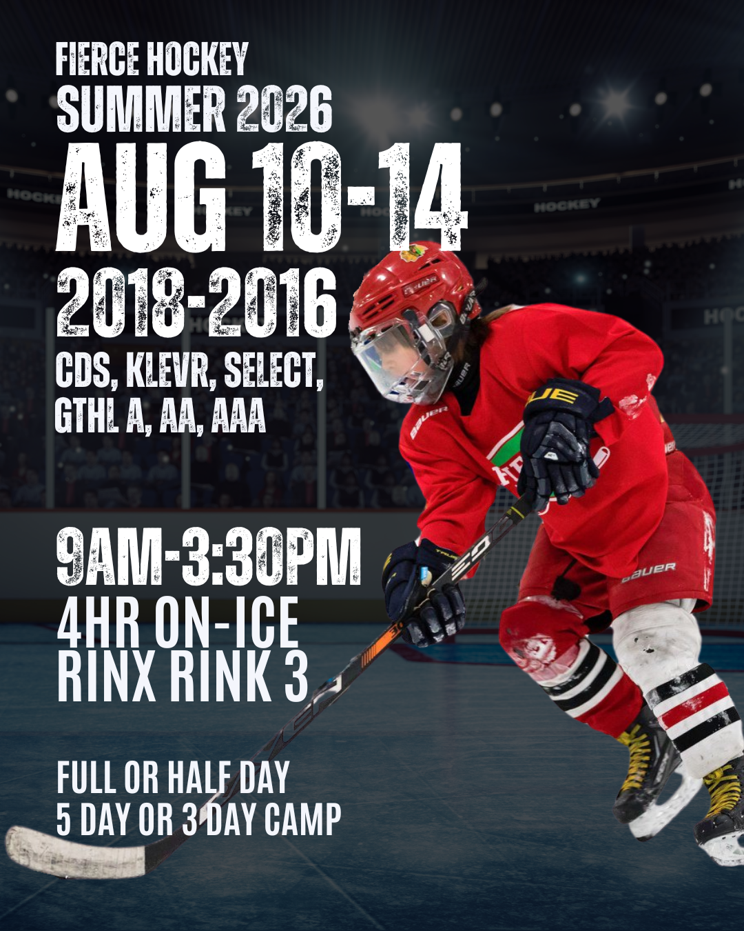 SUMMER 2026 - August 10-14 Klevr, CDS, select, GTHL A, AA, AAA (2018-2016)