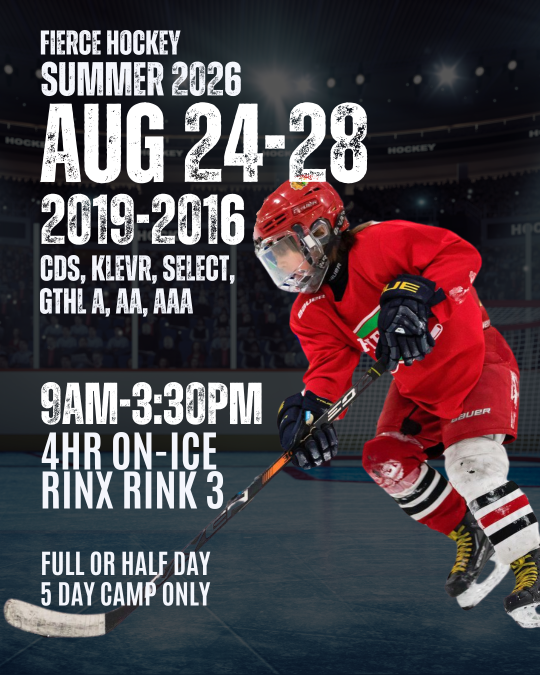 SUMMER 2026 - August 24-28 Klevr, CDS, select, GTHL A, AA, AAA (2019-2016)