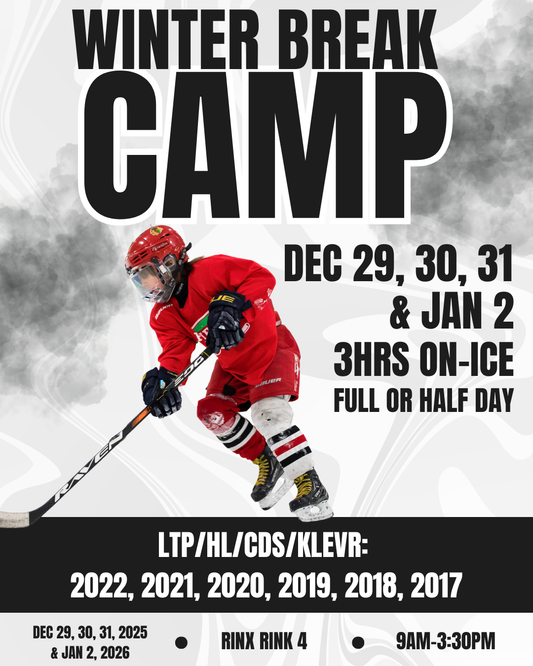WINTER BREAK CAMP 3hrs on-ice (Dec 29, 30, 31, Jan 2) - LTP & HL, CDS, KLEVR
